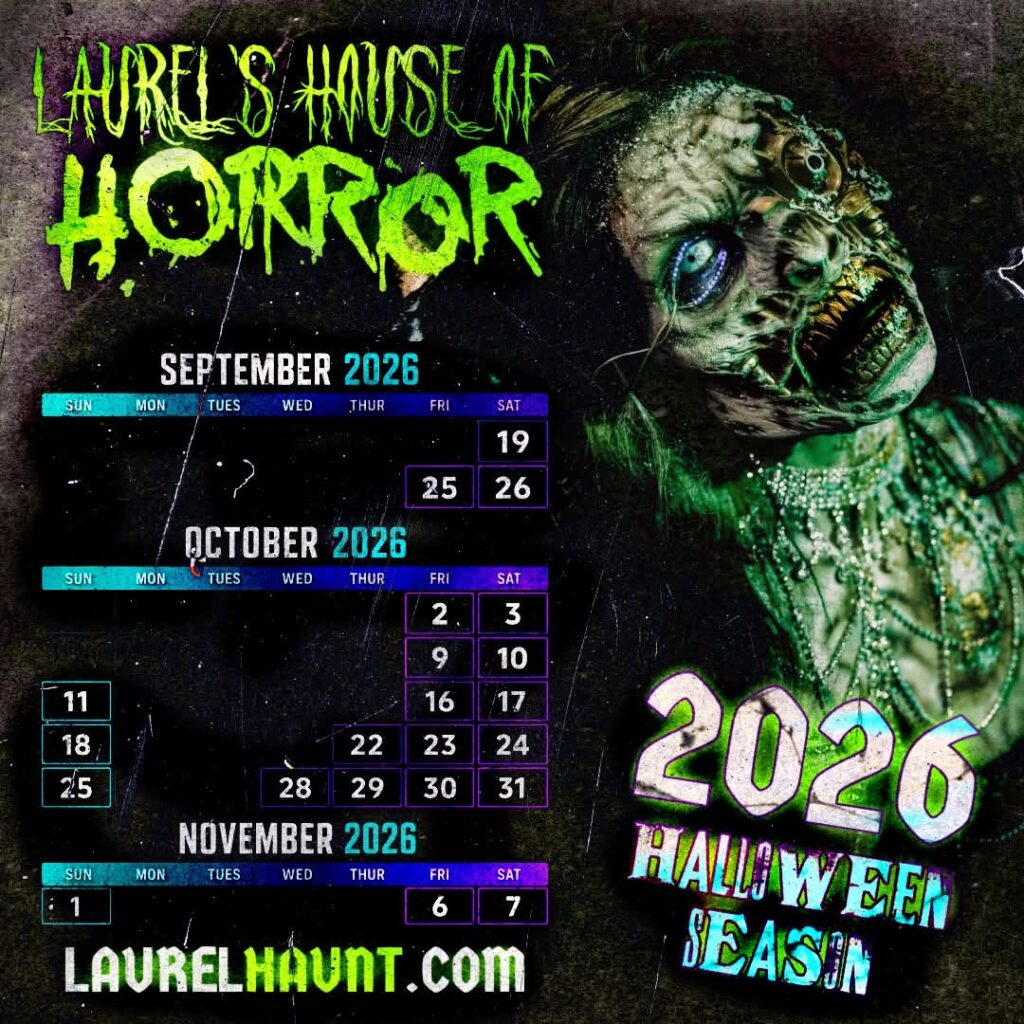 2026 Halloween Season at Laurel's House of Horror